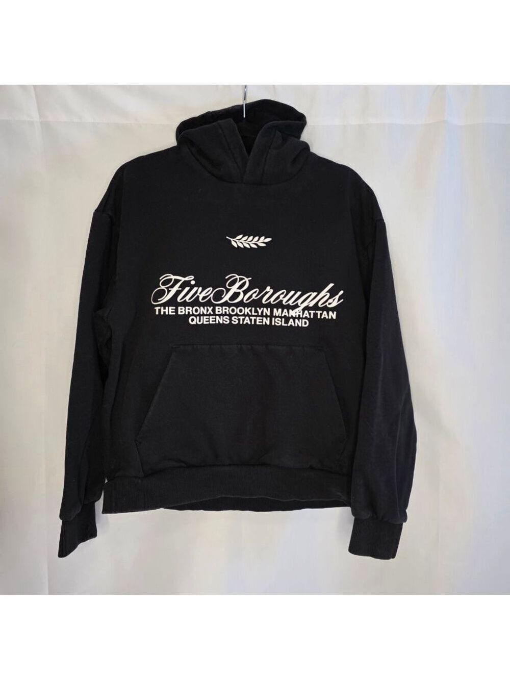 M H&M Black Five Boroughs Hoodie Medium